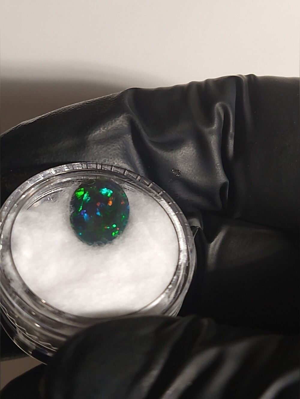 2.85 Natural Smoked Black Opal Faceted Gemstone